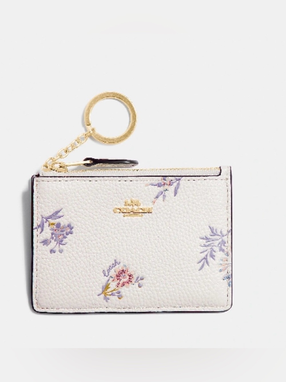 Coach Mini Id Skinny In With Meadow Prairie Print